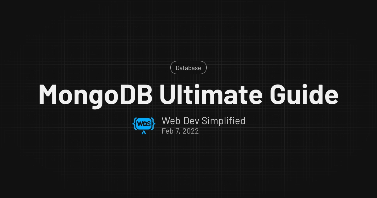 MongoDB Ultimate Guide